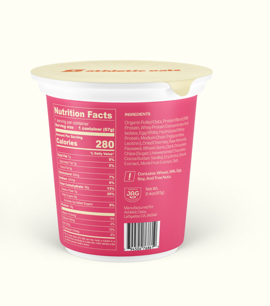 Protein Oatmeal Cups - Cherry Chocolate Almond, 12 Pack